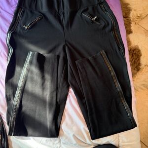 Black Zippered Pants